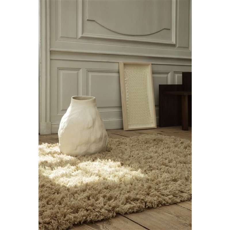 ferm LIVING-collectie Meadow High Pile Rug - L - Light Sand