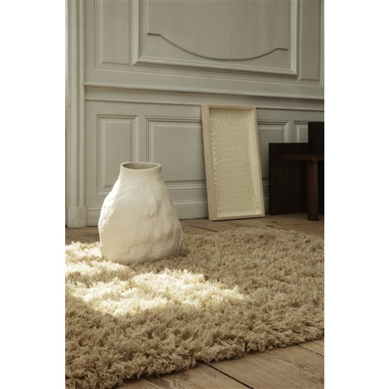 ferm LIVING-collectie Vloerkleed Meadow High Pile 140x200 cm cm licht zand