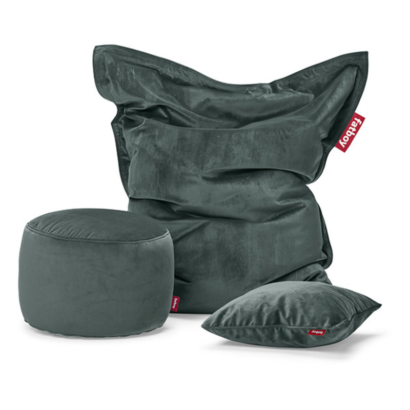 Fatboy-collectie Original slim velvet recycled petrol