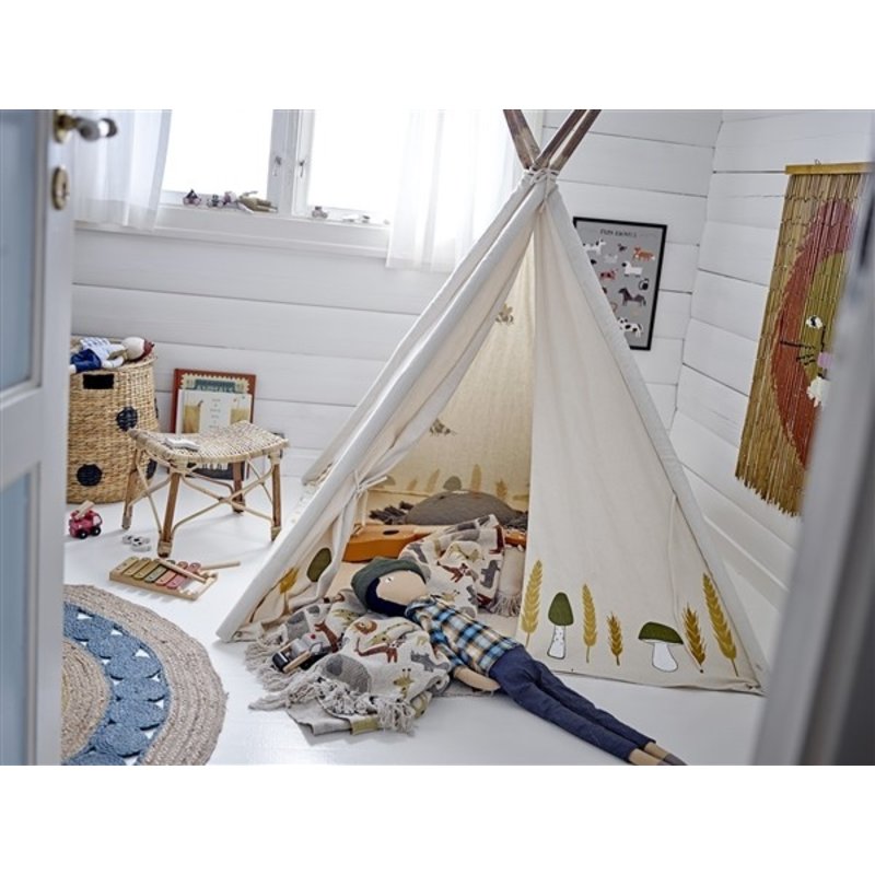 Bloomingville-collectie Millo Childrenïs Tipi, Nature, Cotton