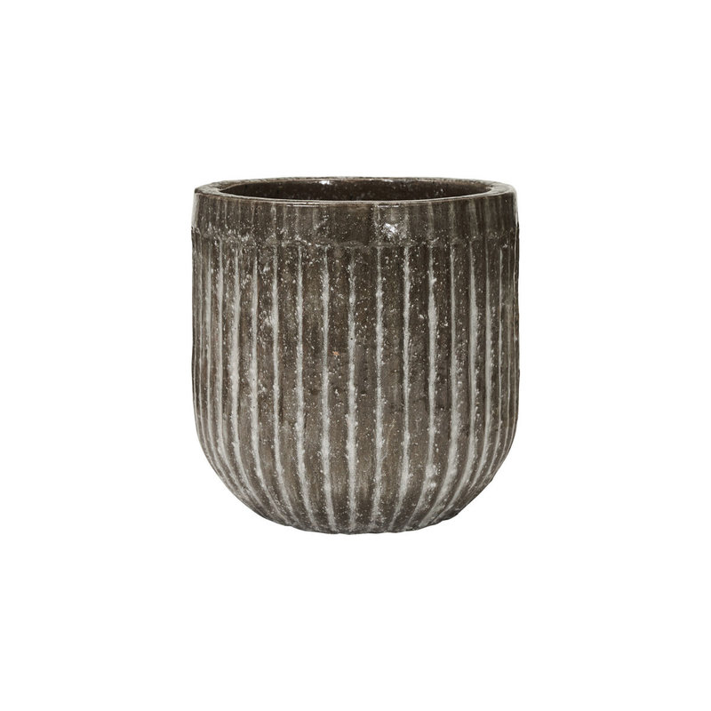 House Doctor-collectie Plant pot Pharao antique brown - set of 2