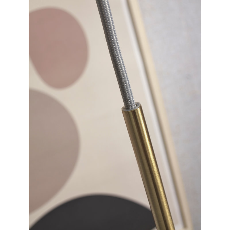 it's about RoMi-collectie Hanging lamp Carrara globe white marble print/gold, S