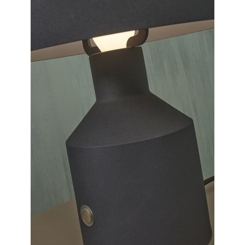 it's about RoMi-collectie Table lamp iron Porto h.30x25cm, black