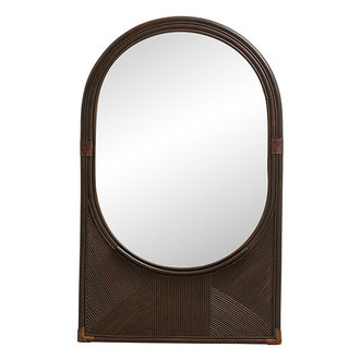 Nordal TURA  mirror w/shelf, M, brown
