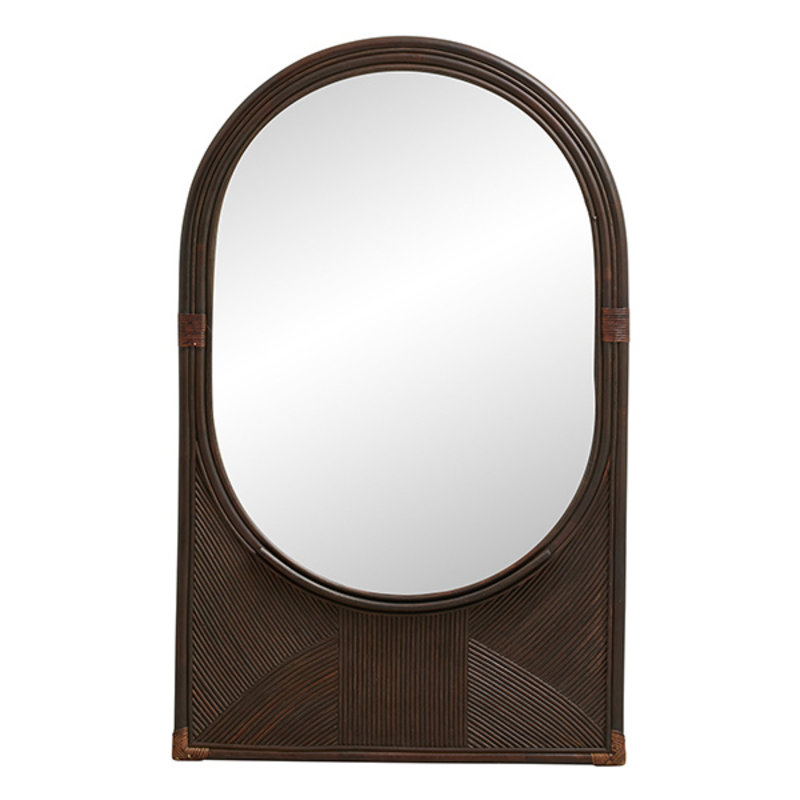 Nordal-collectie TURA  mirror w/shelf, M, brown