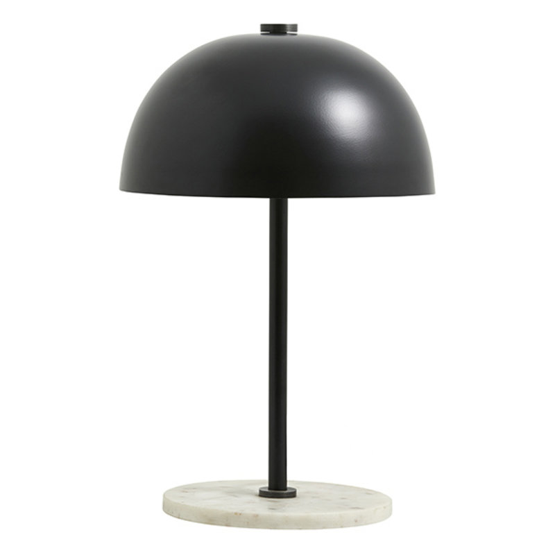 Nordal-collectie KITA table lamp, black with marble stand