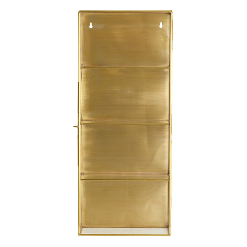 Nordal-collectie ADA wall cabinet, L, 3 shelves, gold