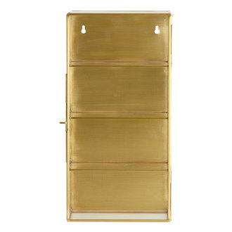 Nordal ADA small wall cabinet,S,3 shelve, gold