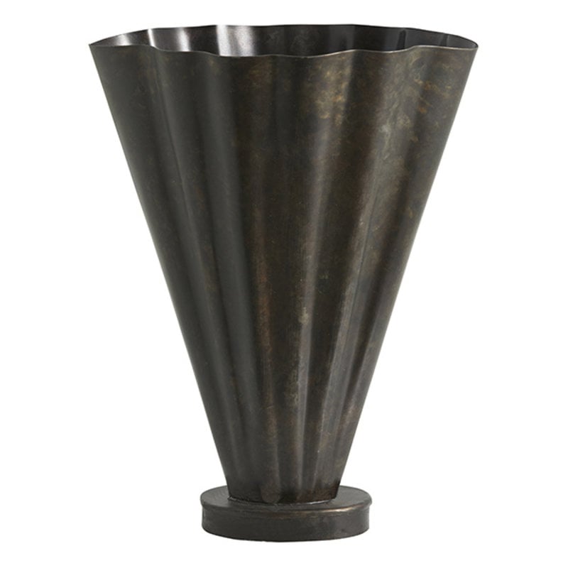 Nordal-collectie COLL vase, brown antique finish