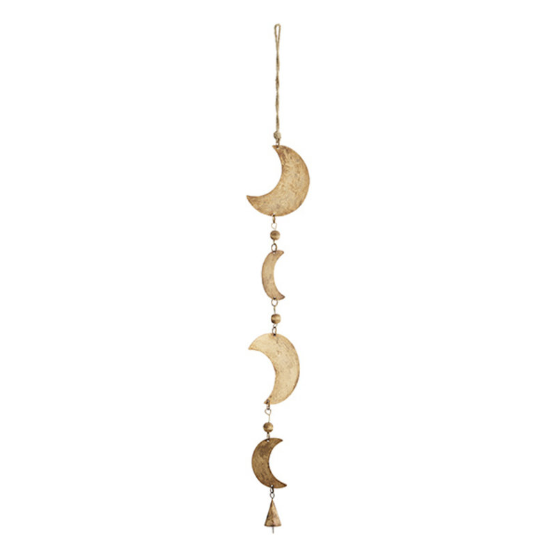 Madam Stoltz-collectie Hanging iron moons w/ bell