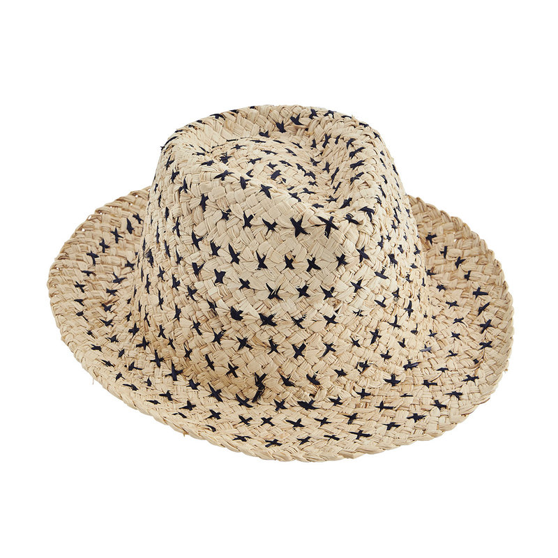 Madam Stoltz-collectie Raffia woven hat