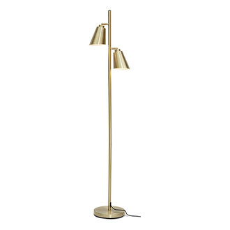 it's about RoMi Vloerlamp Bremen 2-kap goud