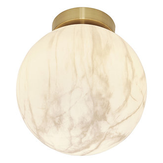 it's about RoMi Ceiling lamp Carrara globe white marble print/gold, S