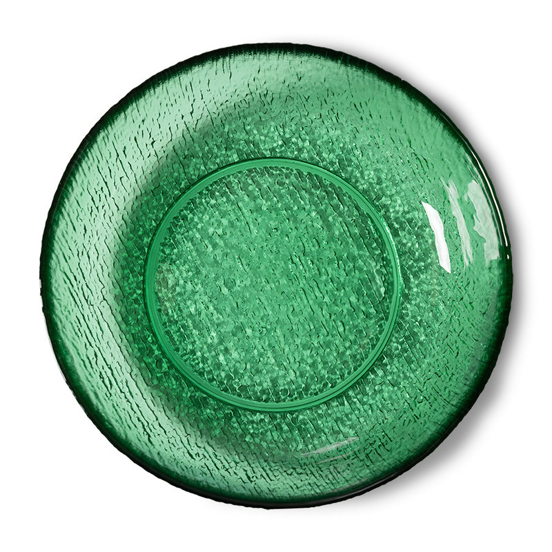 HKLIVING-collectie the emeralds: glass salad bowl, green