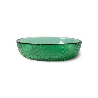 HKLIVING the emeralds: glass dessert bowl, green