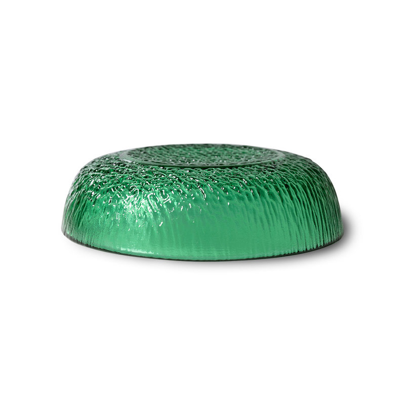 HKLIVING-collectie the emeralds: glass dessert bowl, green