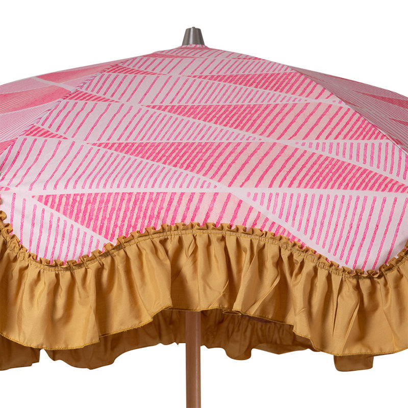 HKLIVING-collectie beach umbrella 'graphic twist'