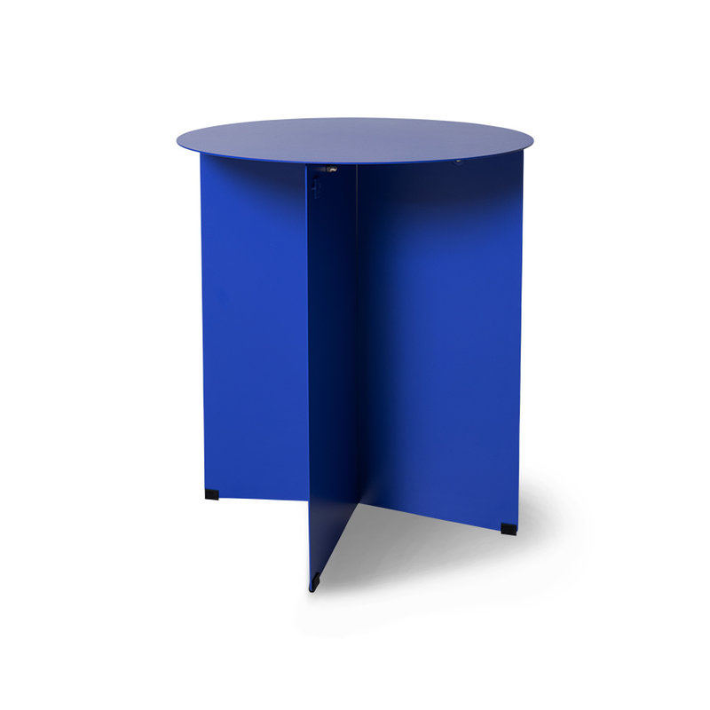 HKliving-collectie metal side table round, cobalt