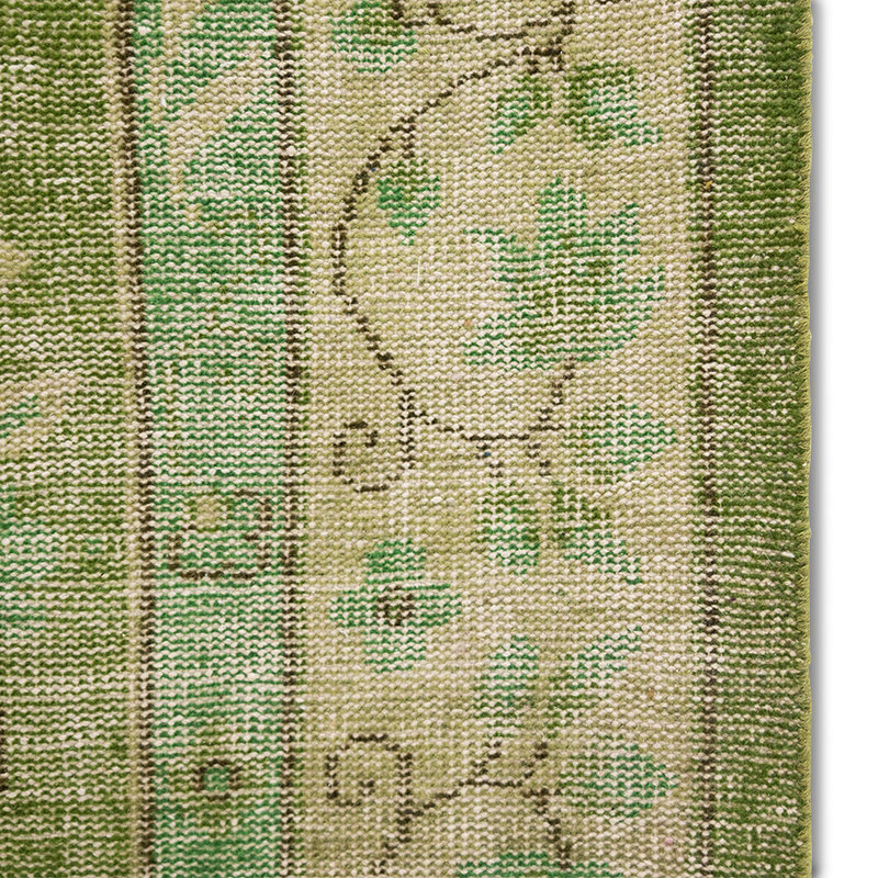 HKLIVING-collectie Geknoopt wollen vloerkleed groen 200x300 cm