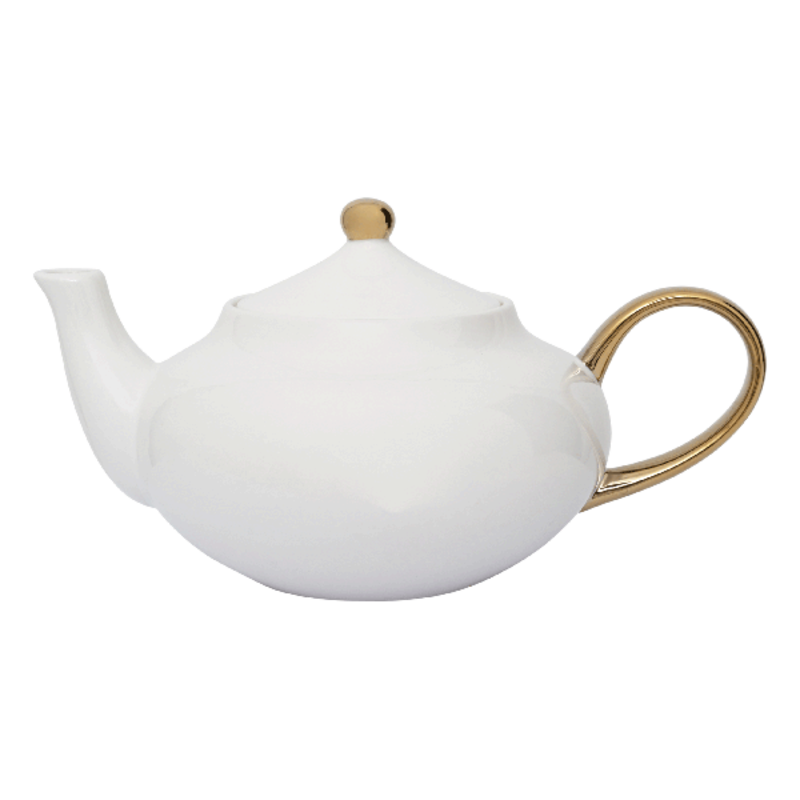 Urban Nature Culture-collectie Good Morning Tea Pot white and gold white
