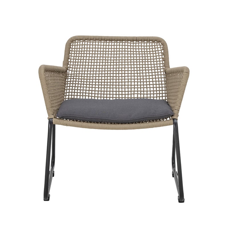 Bloomingville-collectie Mundo Lounge Chair, Brown, Metal