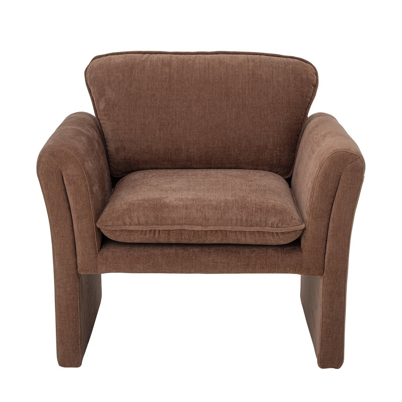 Bloomingville-collectie Paseo Lounge Chair, Brown, Polyester