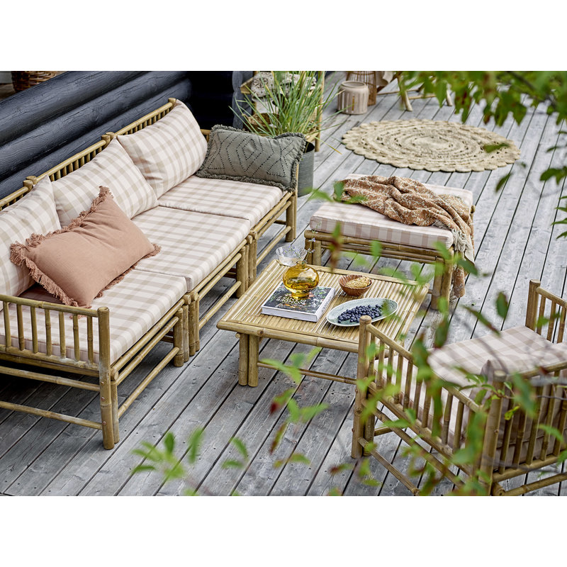 Bloomingville-collectie Korfu Module Sofa Right Corner, Nature, Bamboo