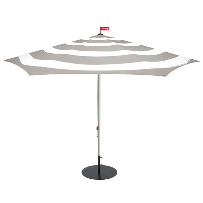 Fatboy-collectie Parasol Stripesol Ø350 cm lichtgrijs