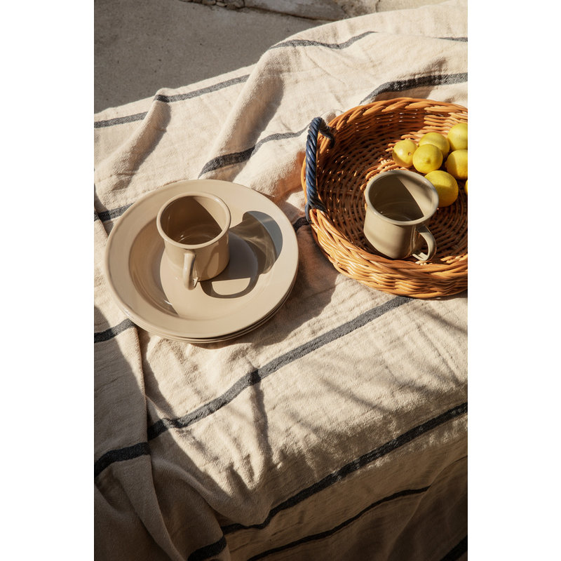 ferm LIVING-collectie Yard Picnic Blanket - Sand/Black