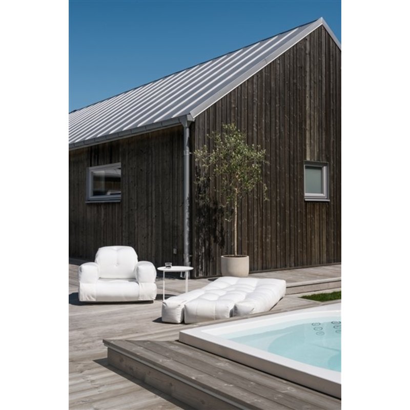 Karup-collectie Outdoor lounge stoel Hippo Out wit