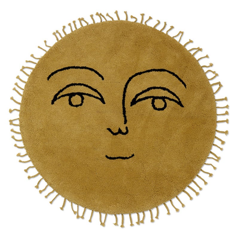 ferm LIVING-collectie Sun Tufted Rug - Large - Yellow