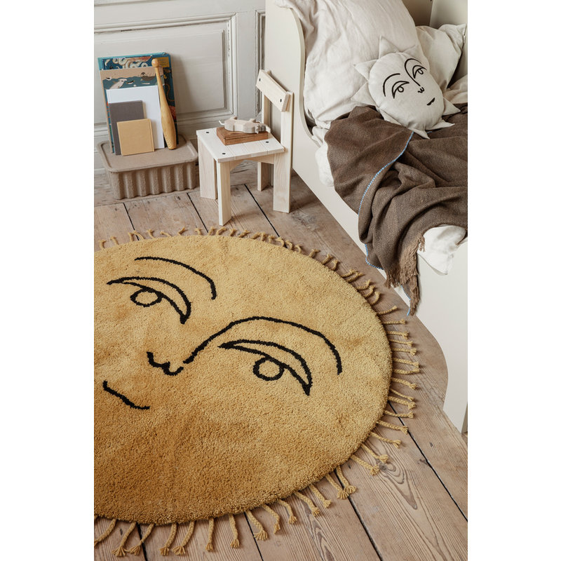 ferm LIVING-collectie Sun Tufted Rug - Large - Yellow