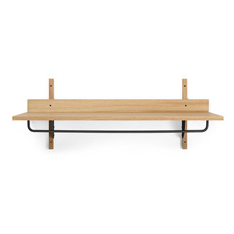 ferm LIVING Sector Rack Shelf Eiken/Zwart Brass