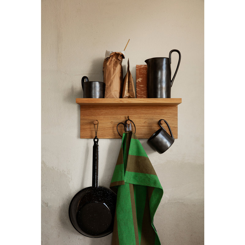 ferm LIVING-collectie Kapstok Place Rack eiken hout - S -