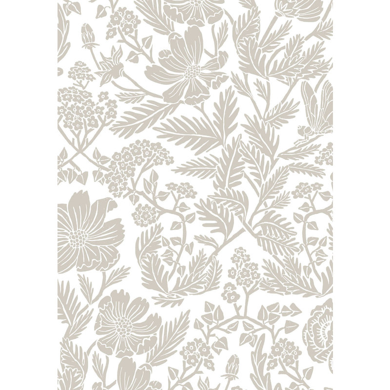 KEK Amsterdam-collectie Floor Rieder behang met subtiele bloemen beige