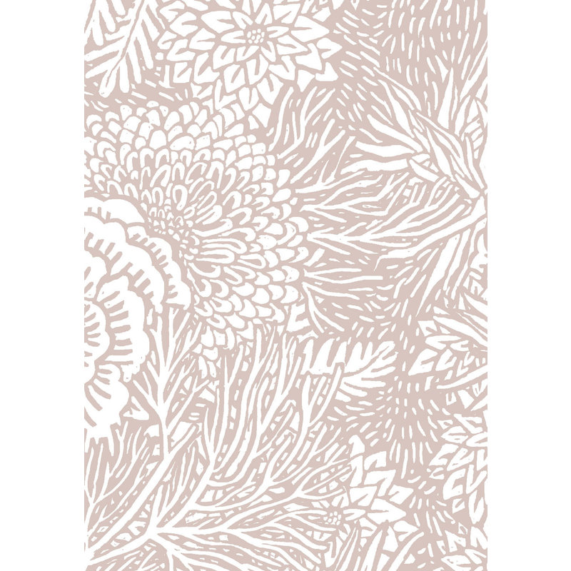 KEK Amsterdam-collectie Floor Rieder behang met subtiele bloemen nude