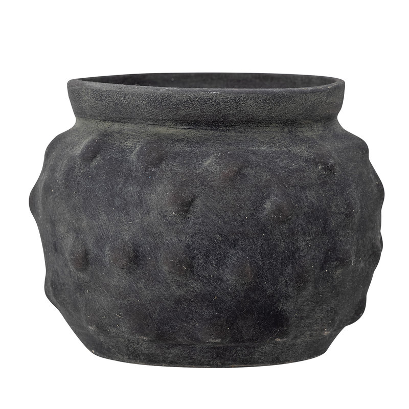 Bloomingville-collectie Lisen Deco Flowerpot, Black, Terracotta