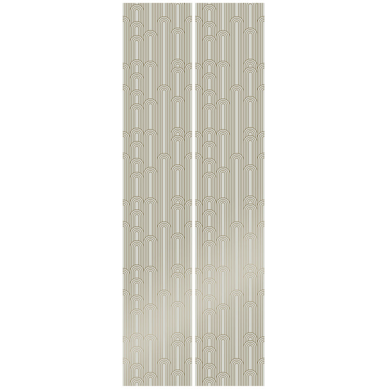KEK Amsterdam-collectie Behang met gouden lijnen, zand/goud