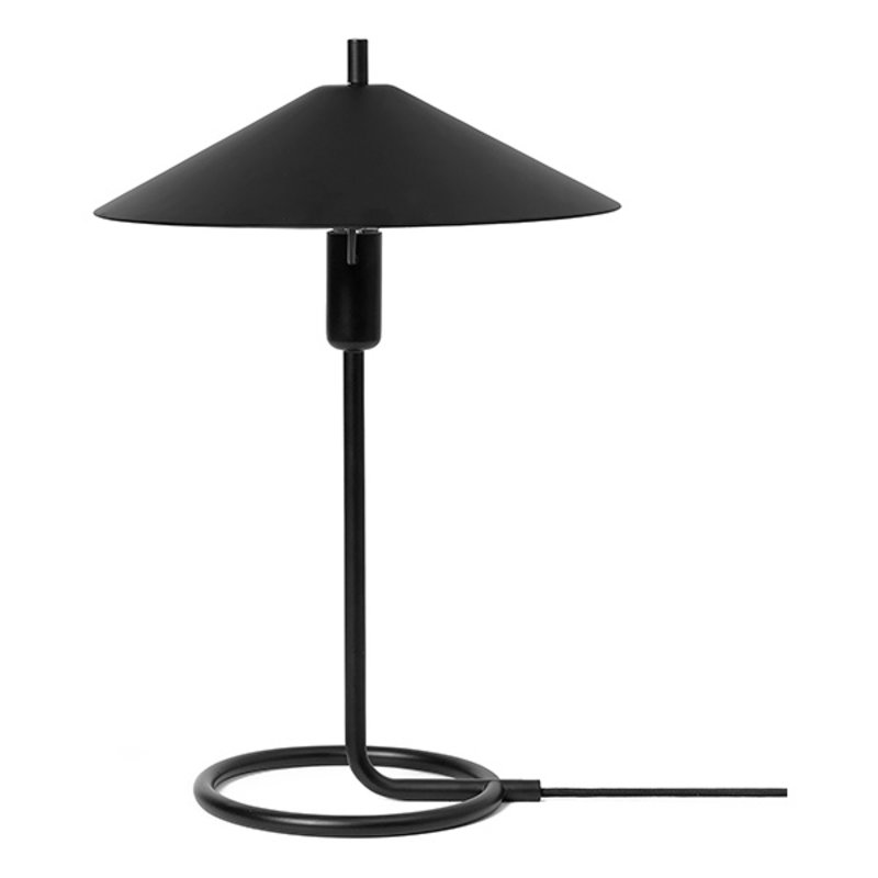 ferm LIVING-collectie Filo Table Lamp - Black/Black