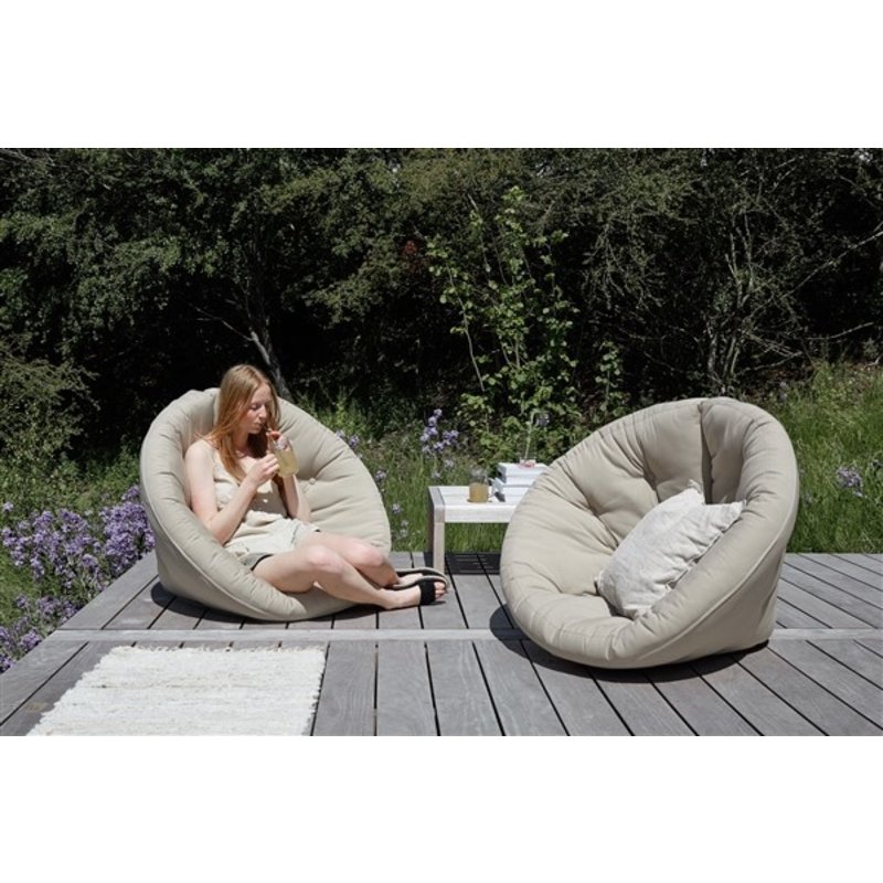 loungestoel Nido beige Deens Outdoor -