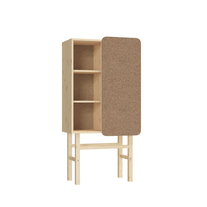 Karup-collectie Slide cabinet with pinboard