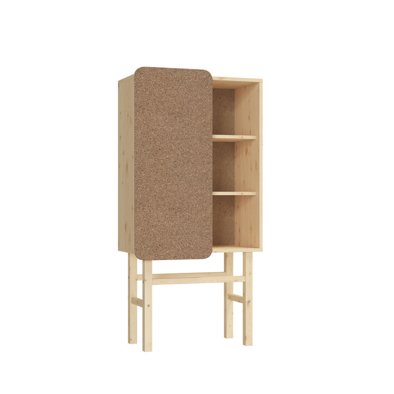 Karup-collectie Slide cabinet with pinboard