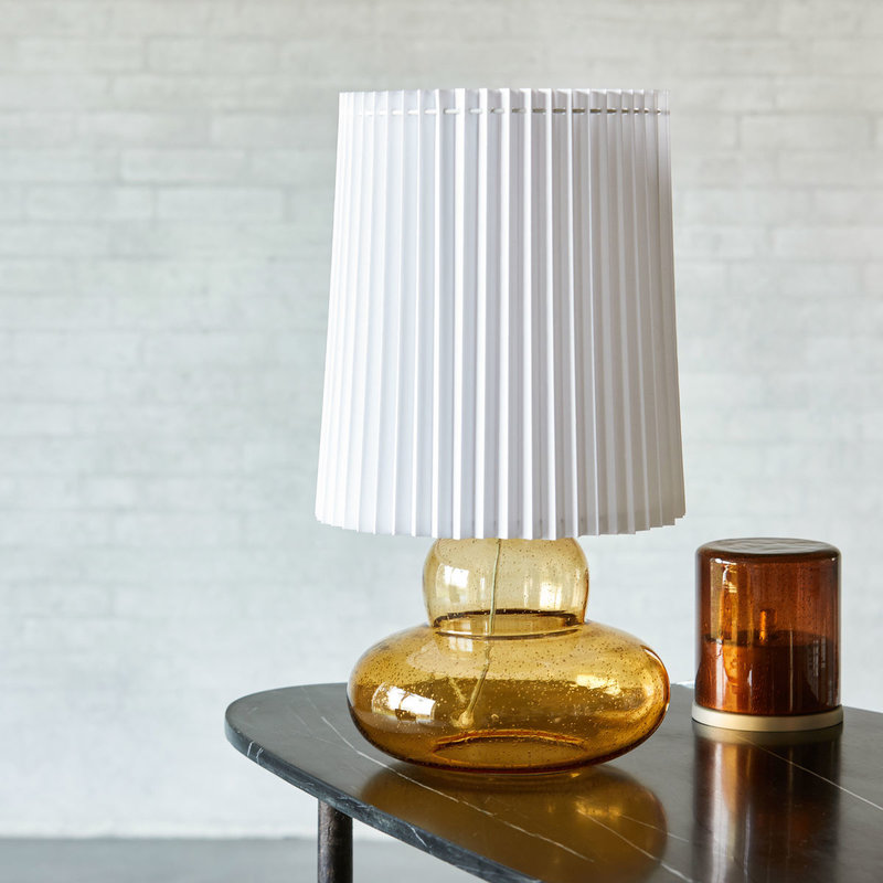 House Doctor-collectie Tablelamp with shade Ribe amber