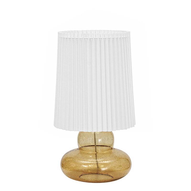 House Doctor-collectie Tablelamp with shade Ribe amber