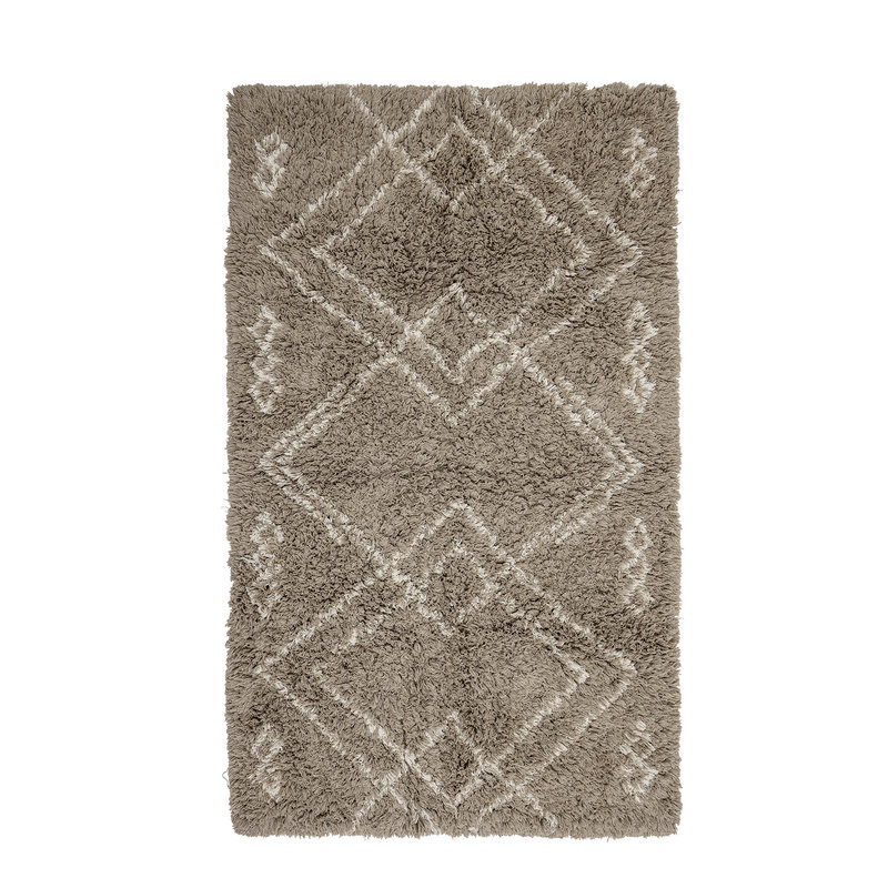 Bloomingville-collectie Edea Rug, Brown, Cotton