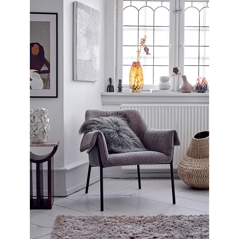 Bloomingville-collectie Edea Rug, Brown, Cotton