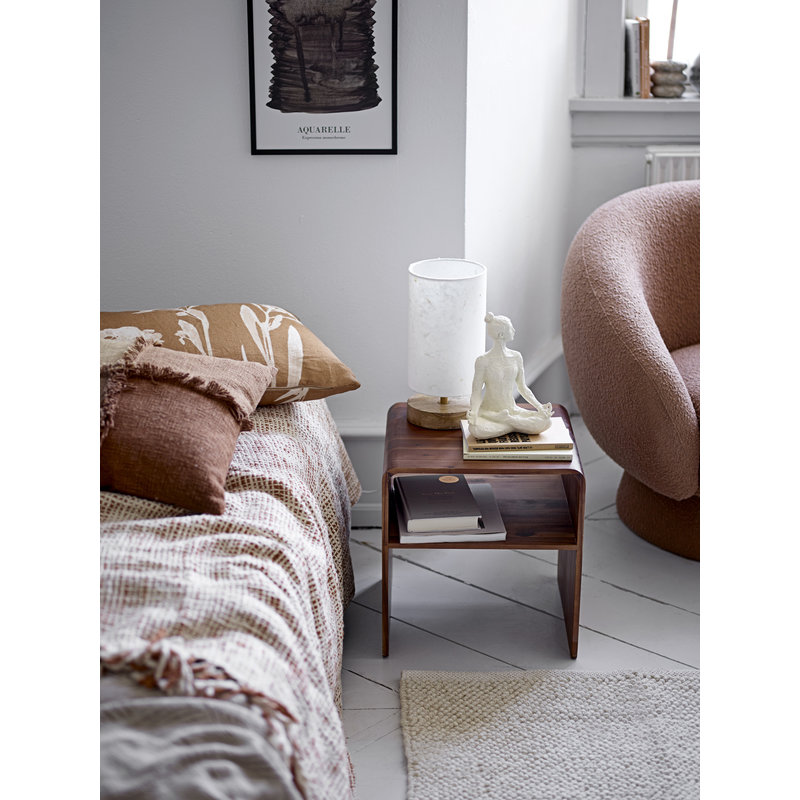Bloomingville-collectie Wollen vloerkleed Madeleine wit 90x150 cm