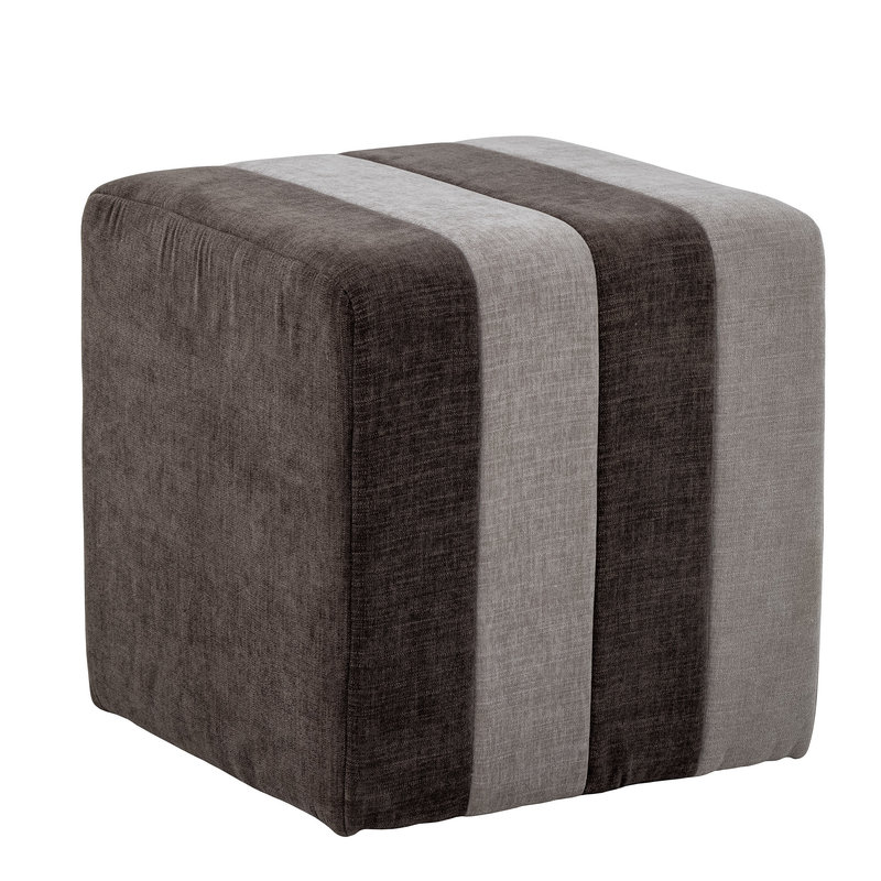 Bloomingville-collectie Flint Pouf, Brown, Polyester
