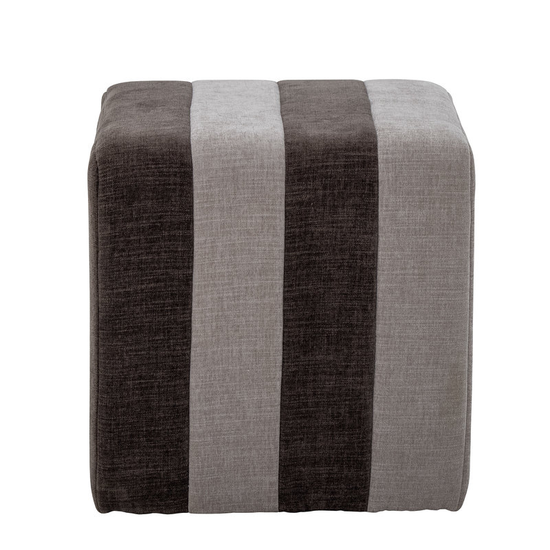 Bloomingville-collectie Flint Pouf, Brown, Polyester