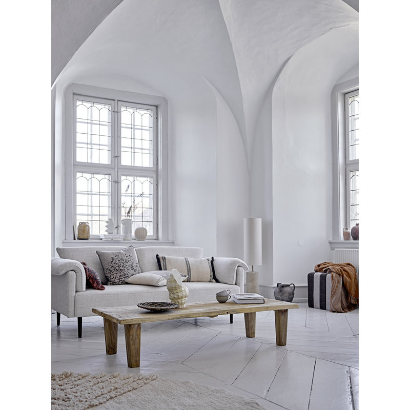 Bloomingville-collectie Flint Pouf, Brown, Polyester